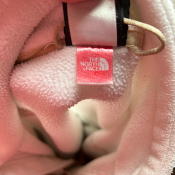 North Face Zip Fleece in Ivory Ladies Medium - Picture 6 of 7